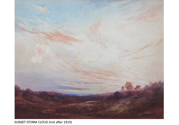 SUNSET STORM CLOUD (not after 1919)