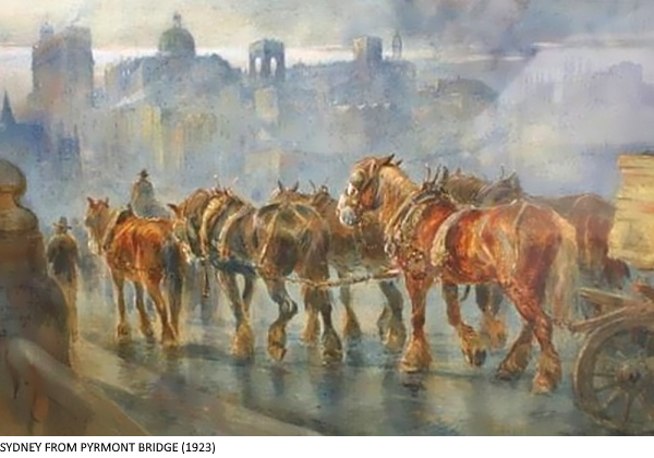SYDNEY FROM PYRMONT BRIDGE (1923)